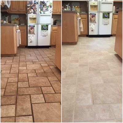 Floor restoration result